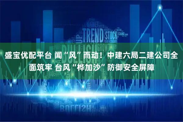 盛宝优配平台 闻“风”而动！中建六局二建公司全面筑牢 台风“桦加沙”防御安全屏障