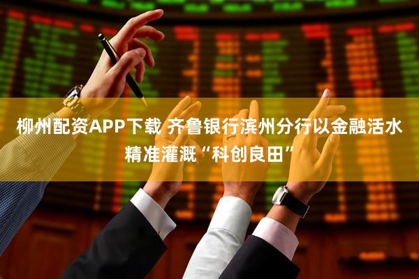 柳州配资APP下载 齐鲁银行滨州分行以金融活水精准灌溉“科创良田”
