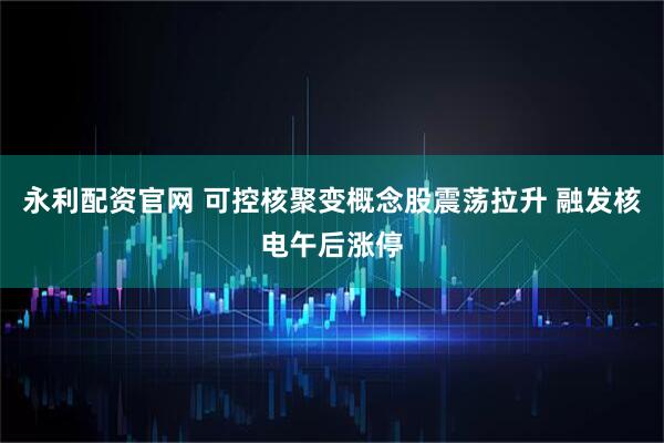 永利配资官网 可控核聚变概念股震荡拉升 融发核电午后涨停