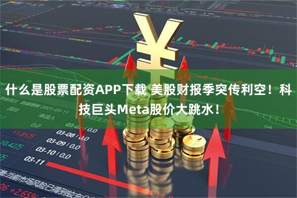 什么是股票配资APP下载 美股财报季突传利空！科技巨头Meta股价大跳水！
