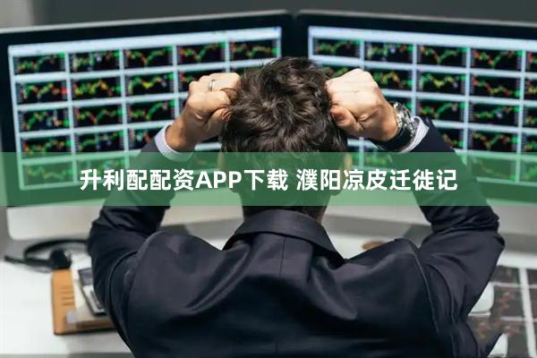 升利配配资APP下载 濮阳凉皮迁徙记