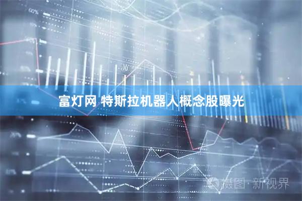 富灯网 特斯拉机器人概念股曝光